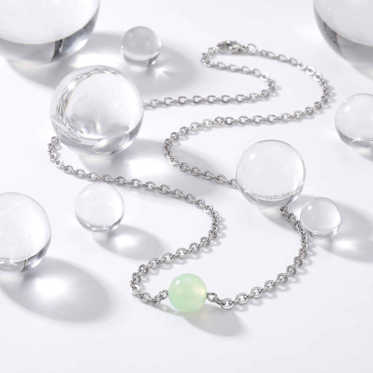 Glow In The Dark Bead Necklace — marketing