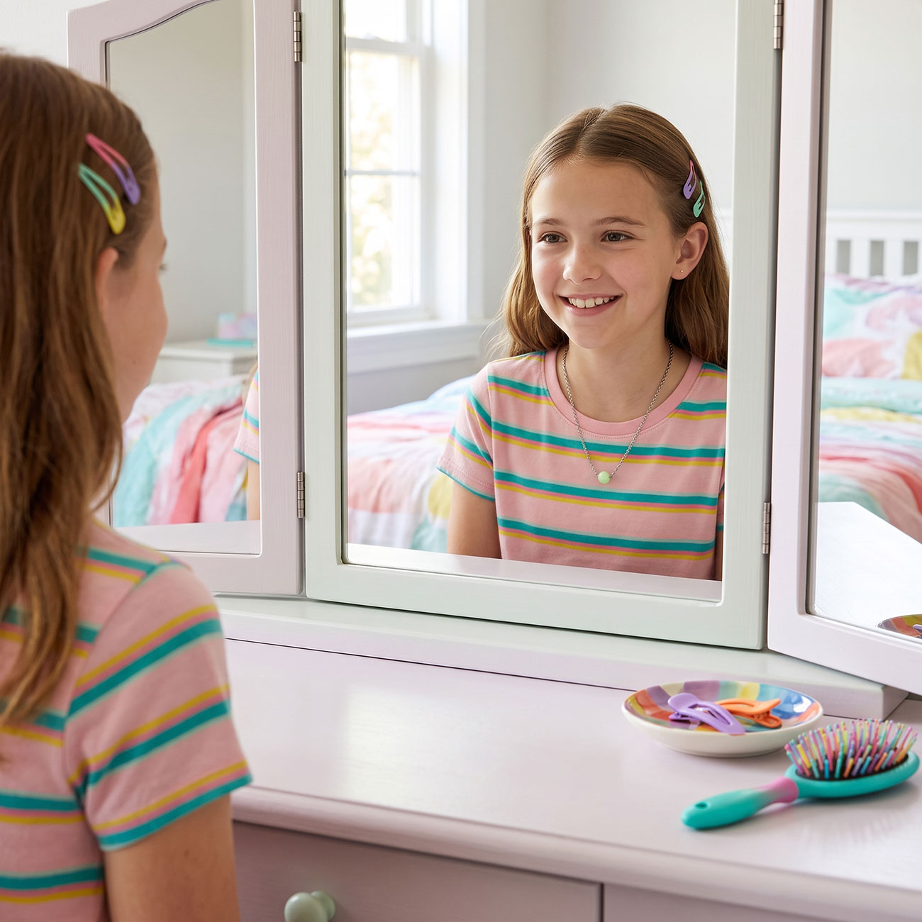 Glow In The Dark Bead Necklace — marketing