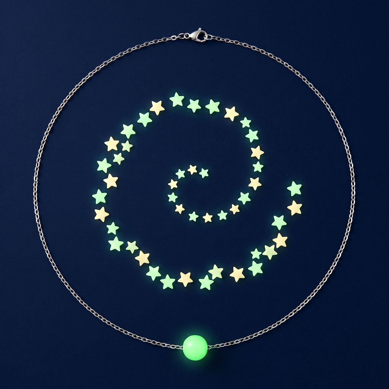 Glow In The Dark Bead Necklace — marketing