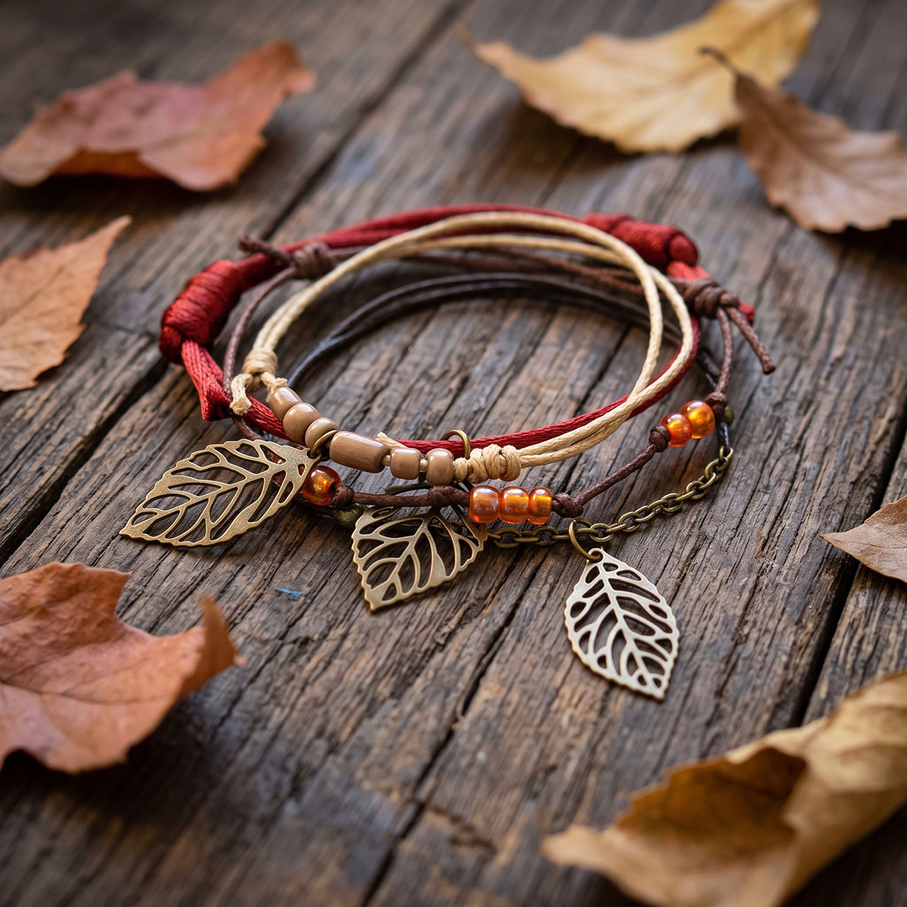 Falling Leaves Bracelet Style Pack, marketing photo 2