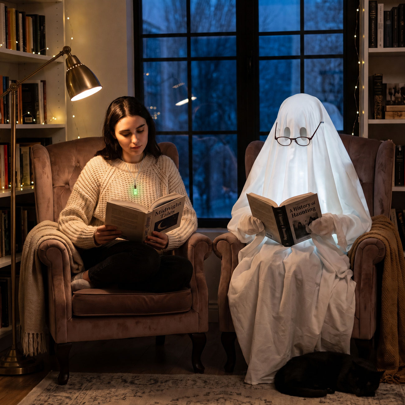 Glow in the Dark Ghost Bottle Necklace — marketing