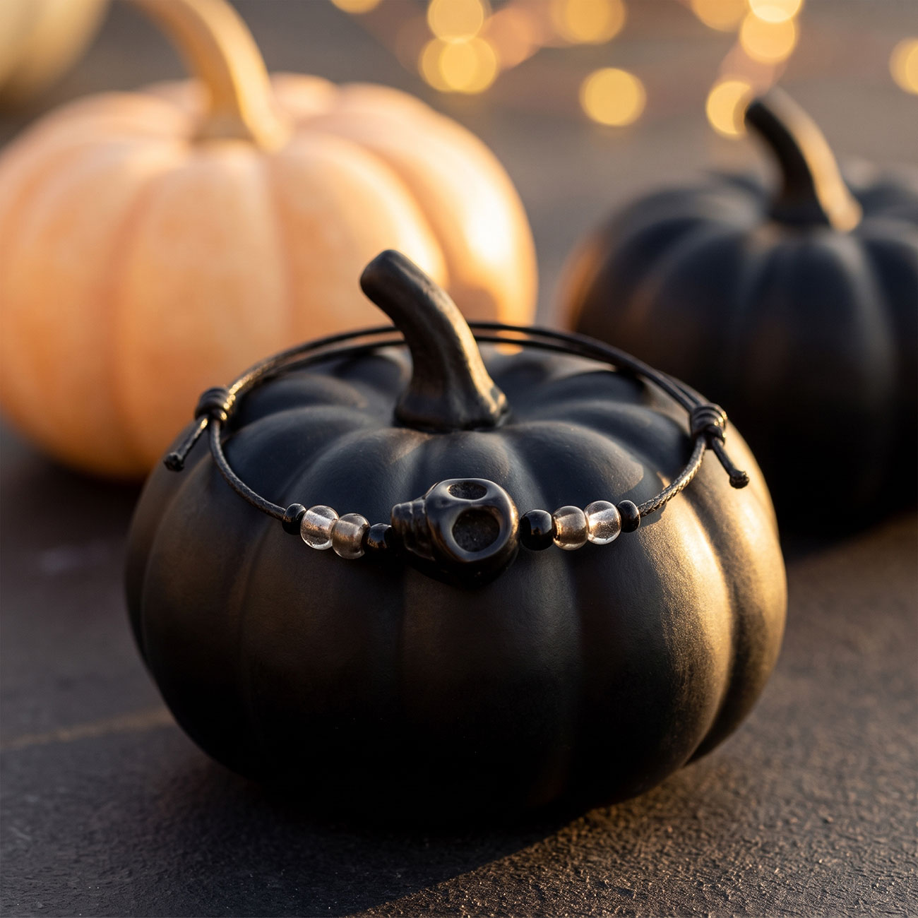 Skull Bracelet • Black — marketing