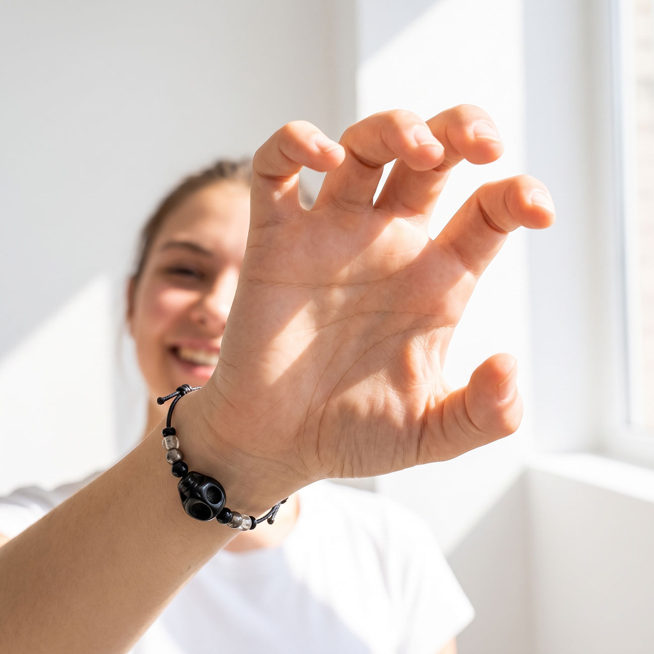 Skull Bracelet • Black — marketing