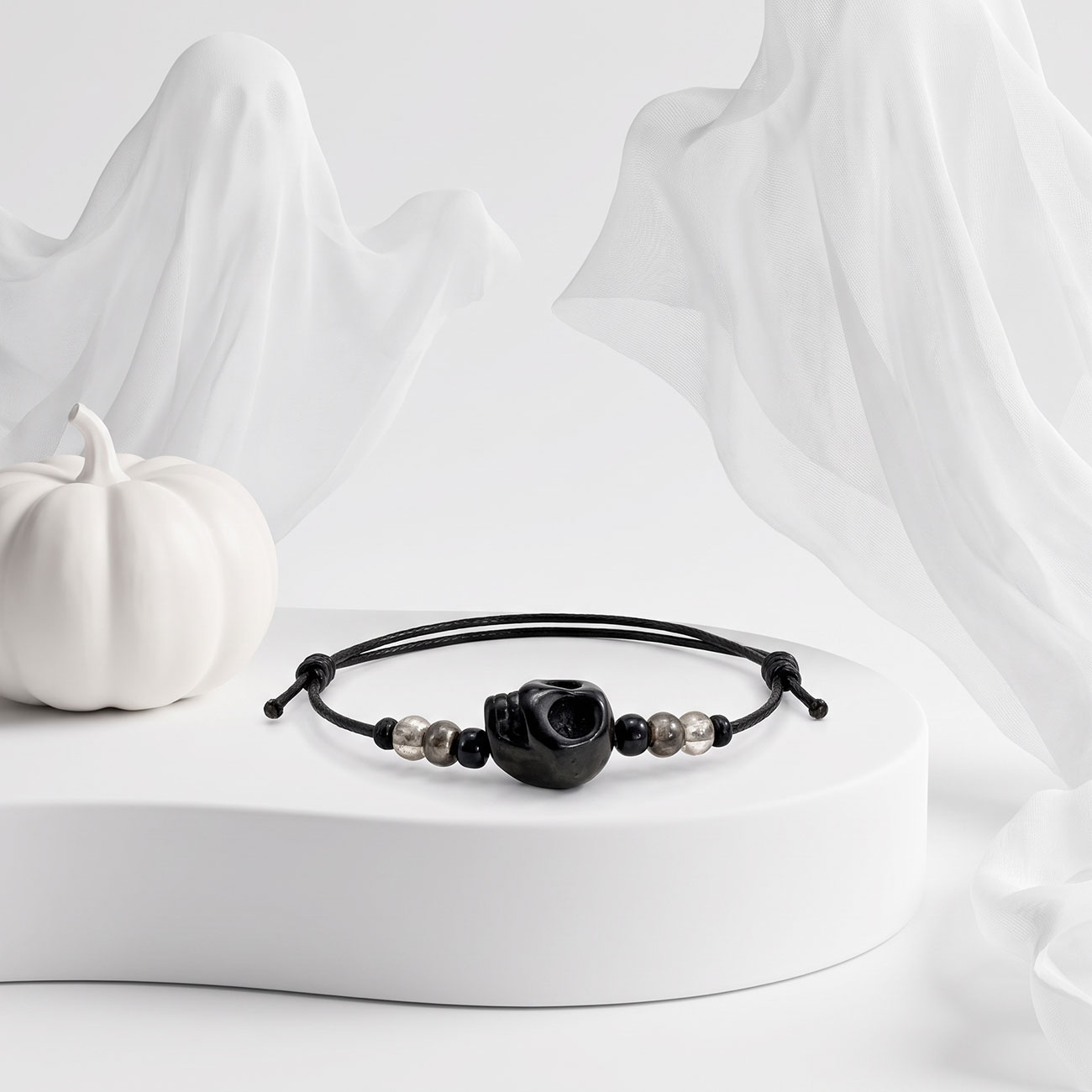 Skull Bracelet • Black — marketing