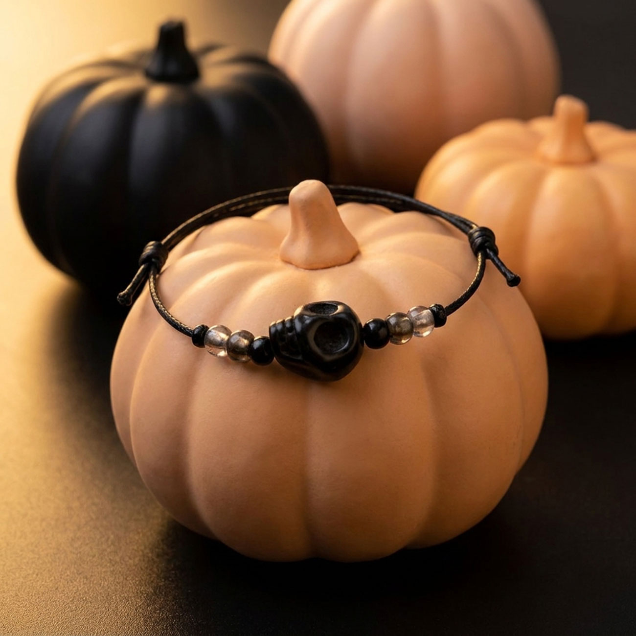Skull Bracelet • Black — marketing