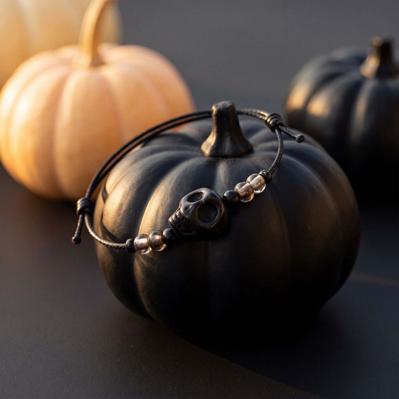 Skull Bracelet • Black — marketing