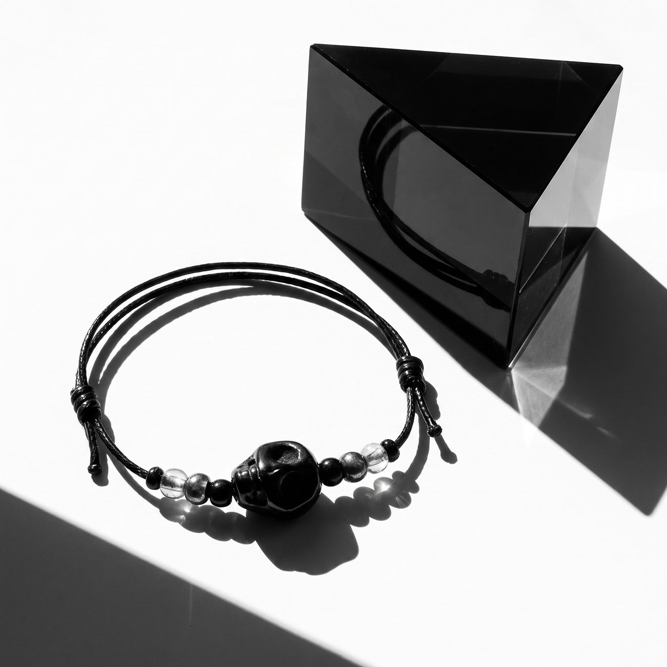 Skull Bracelet • Black — marketing