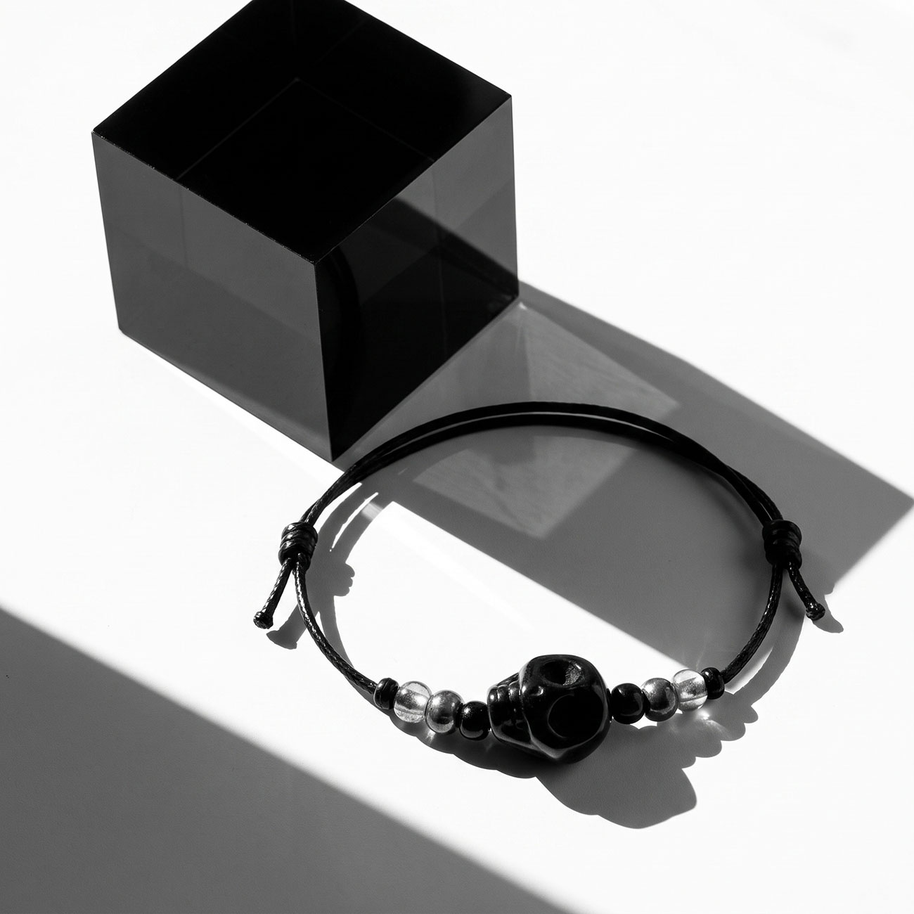 Skull Bracelet • Black — marketing