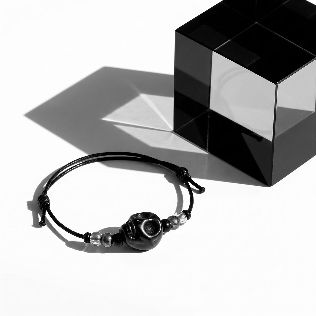 Skull Bracelet • Black — marketing