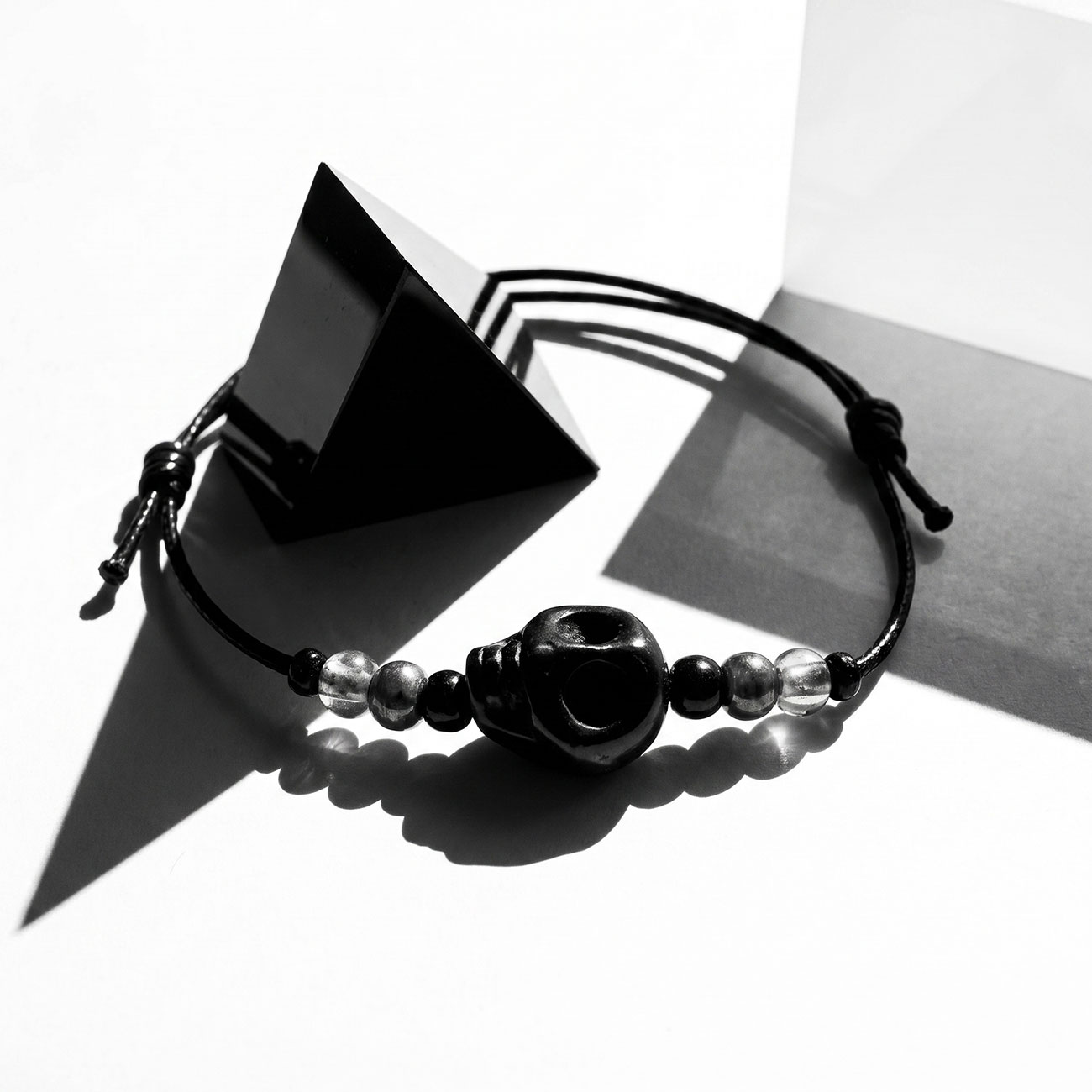 Skull Bracelet • Black — marketing