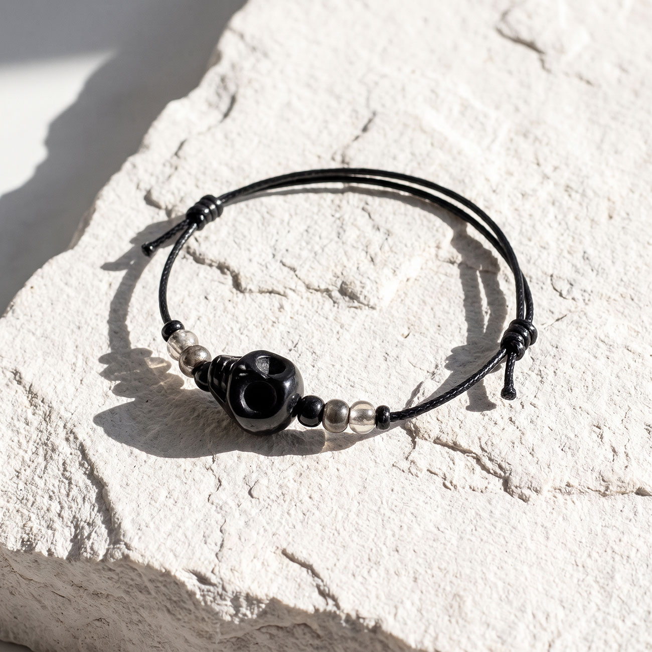 Skull Bracelet • Black — marketing