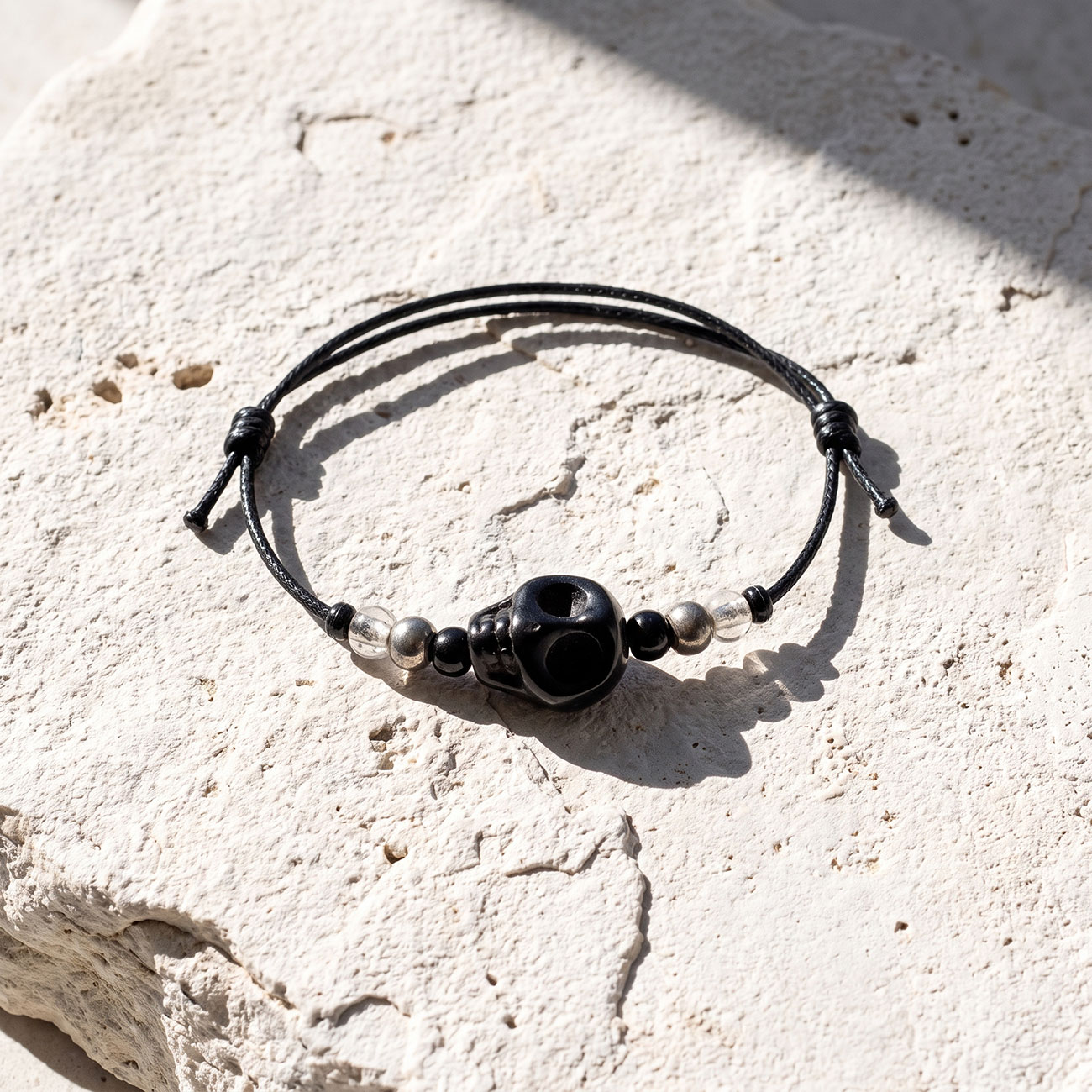 Skull Bracelet • Black — marketing