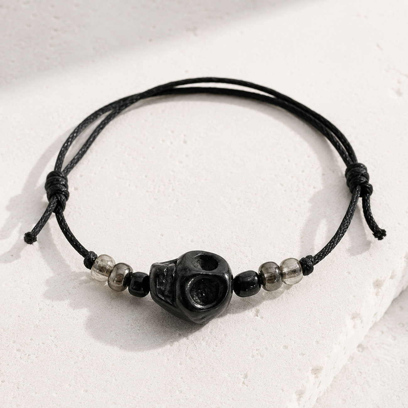 Skull Bracelet • Black — marketing