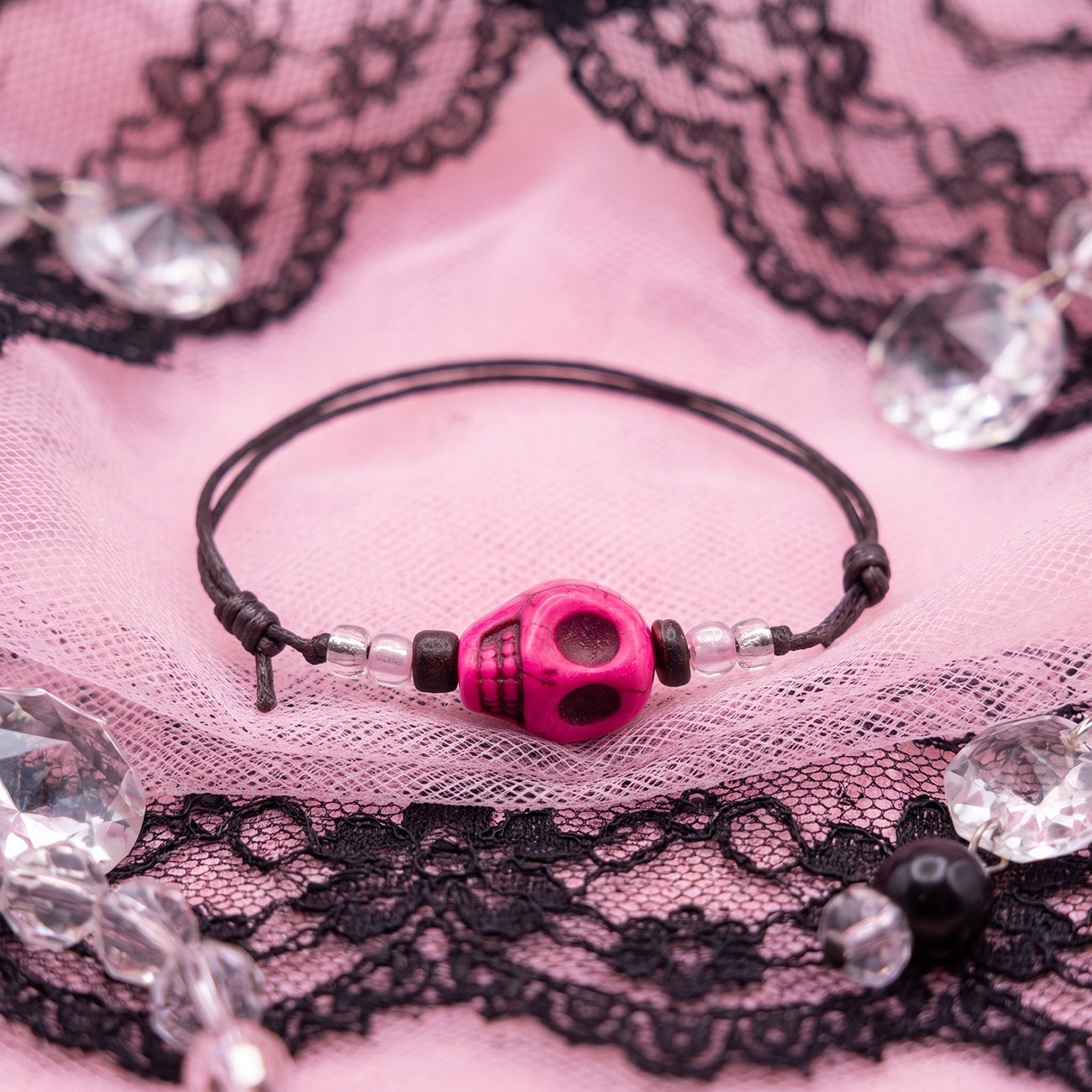 Skull Bracelet • Pink — marketing