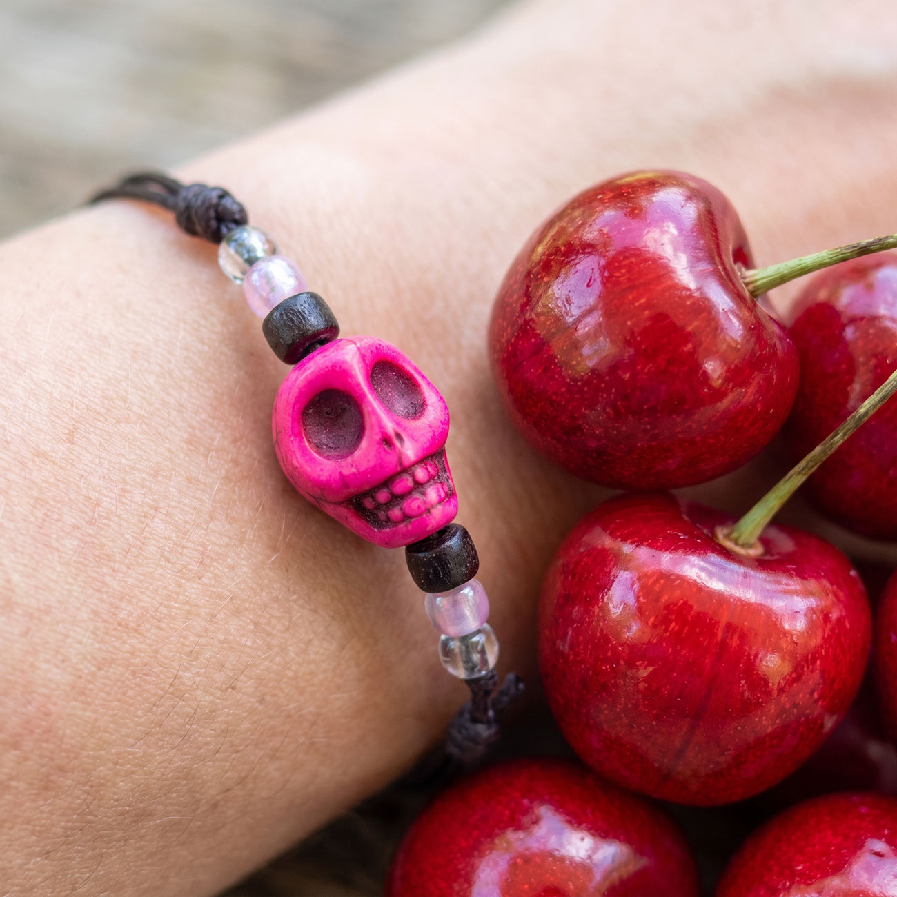 Skull Bracelet • Pink — marketing