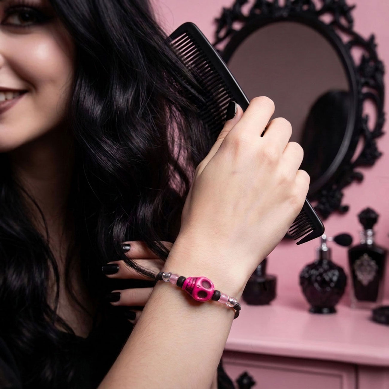 Skull Bracelet • Pink — marketing