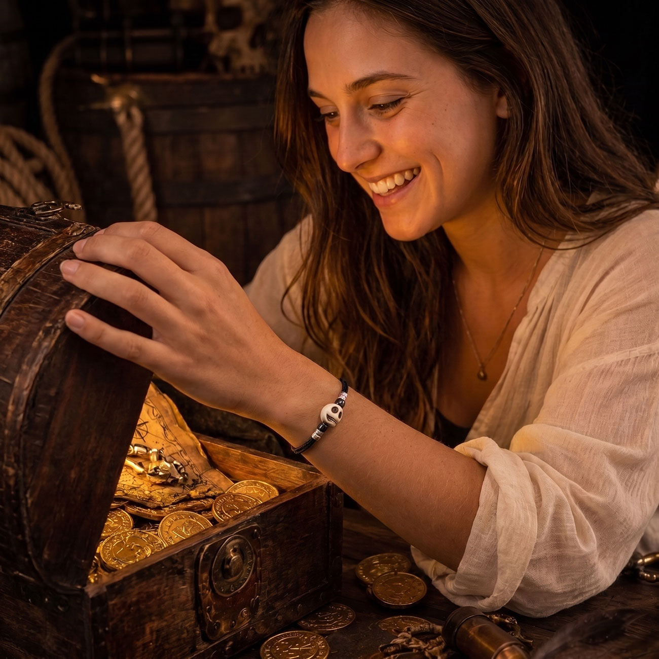 Skull Bracelet • Pirate — marketing photo 5