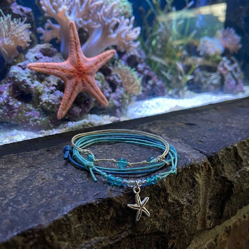 Your love for marine life gets a bright little twist with the Starfish Bracelet Style Pack