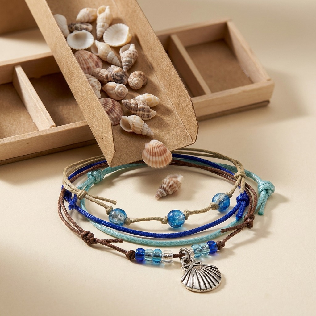 Your love for shell collecting gets a playful twist with the Seashell Bracelet Style Pack