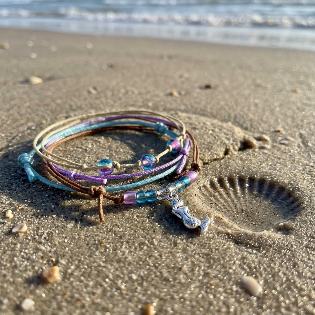 Your Mermaid Bracelet Style Pack brings a little mermaid magic to your favorite stretch of beach