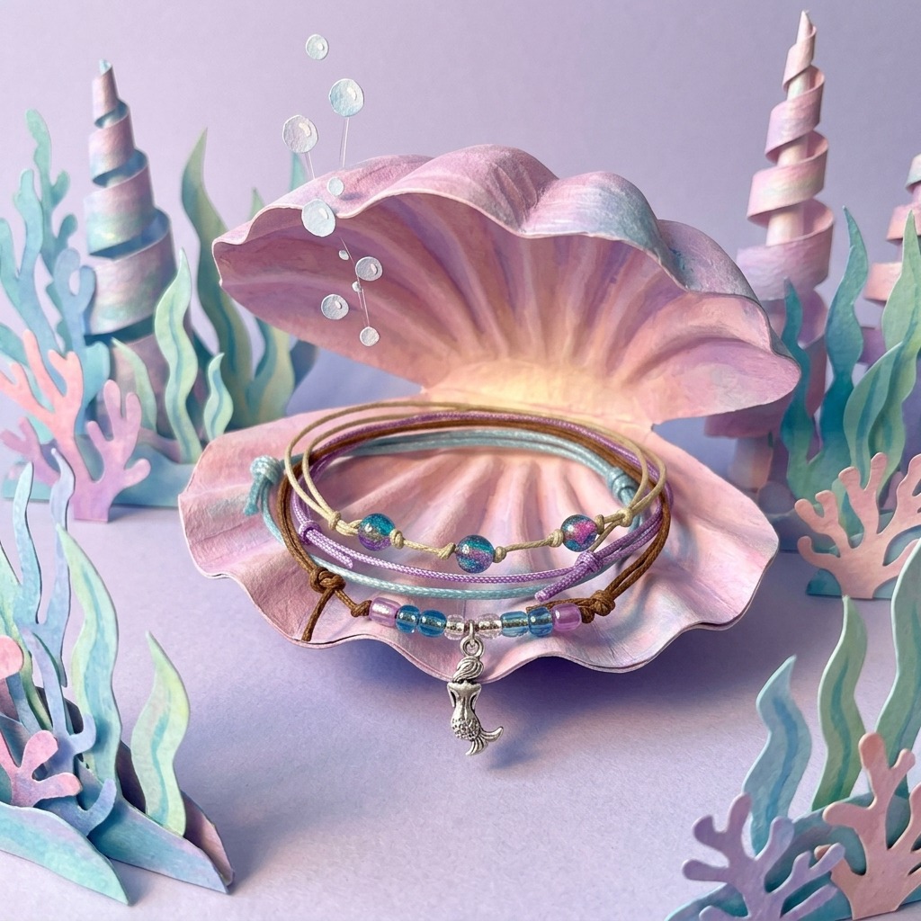 Your Mermaid Bracelet Style Pack adds a splash of underwater fantasy to your bracelet collection
