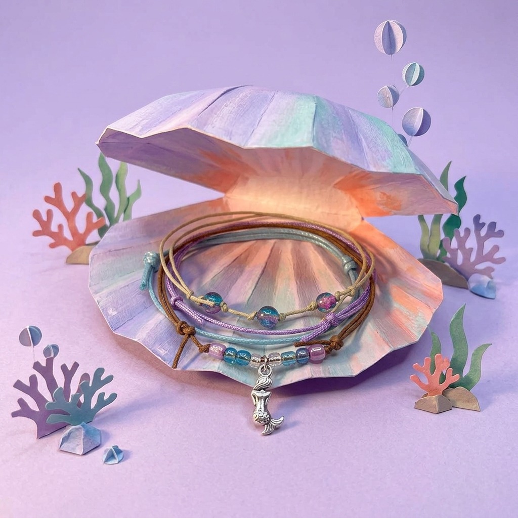 Your Mermaid Bracelet Style Pack adds a splash of underwater fantasy to your bracelet collection