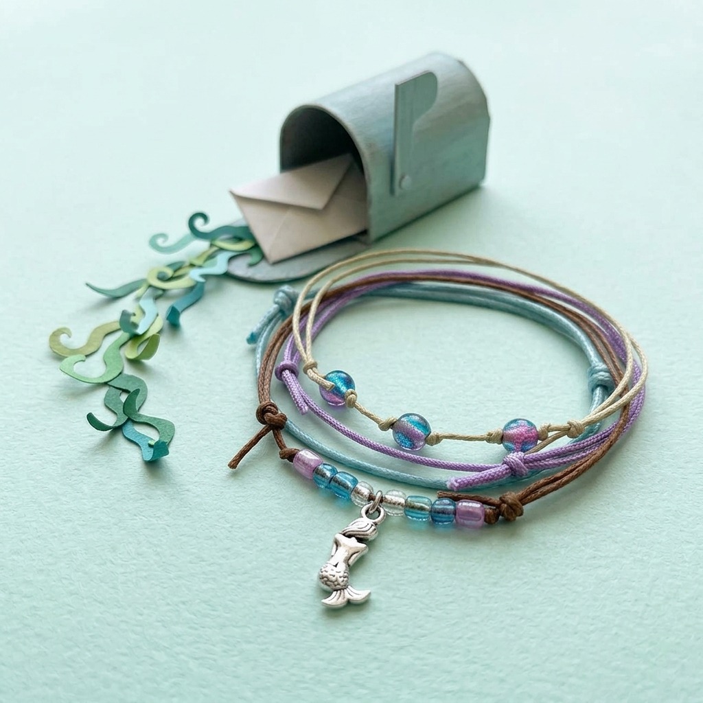 Your Mermaid Bracelet Style Pack makes a sweet reminder of ocean adventures and beach vacation memories