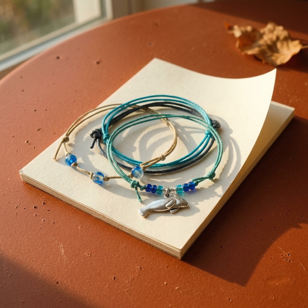Celebrate Florida manatee season with a bracelet stack that keeps your favorite wildlife memories close