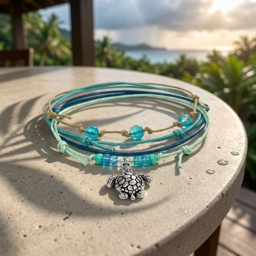 Your island memories deserve a sea turtle bracelet stack that keeps the coastal feeling close