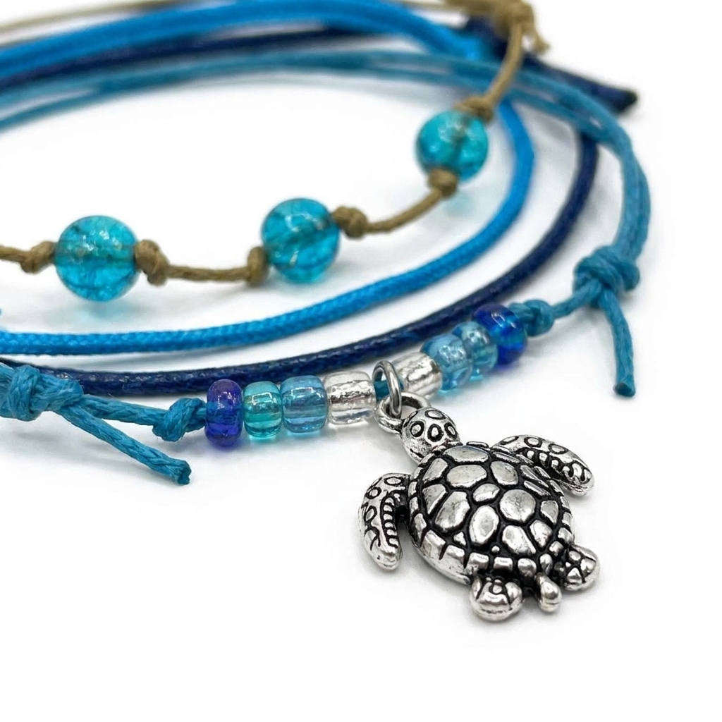 Sea Turtle Bracelet Style Pack - Blue
