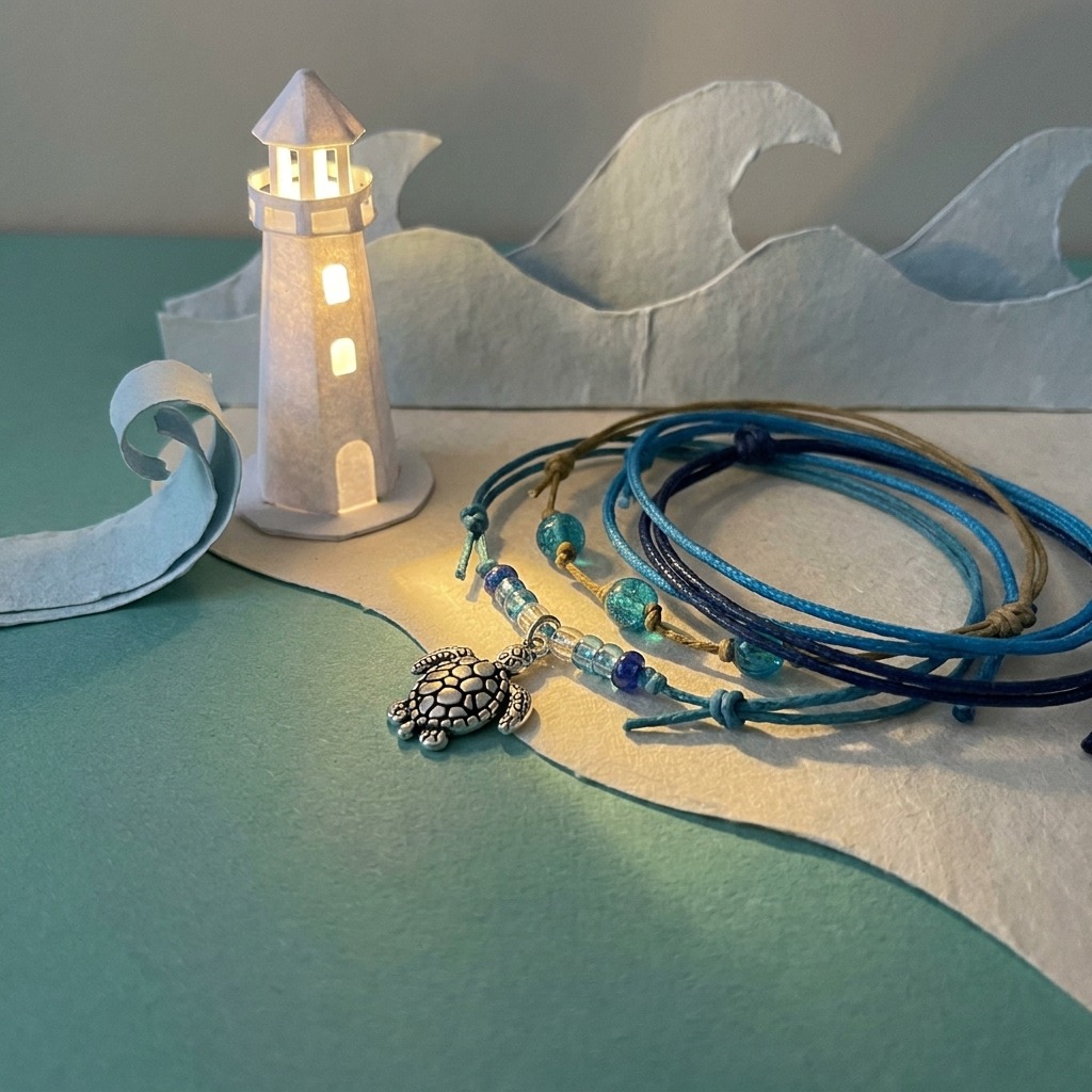 Your Sea Turtle Bracelet Style Pack adds a playful ocean-blue touch to every coastal adventure