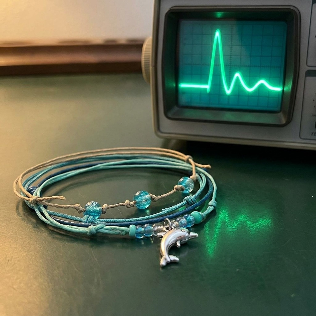 Show off your fascination with dolphins and marine life with the Dolphin Bracelet Style Pack Green