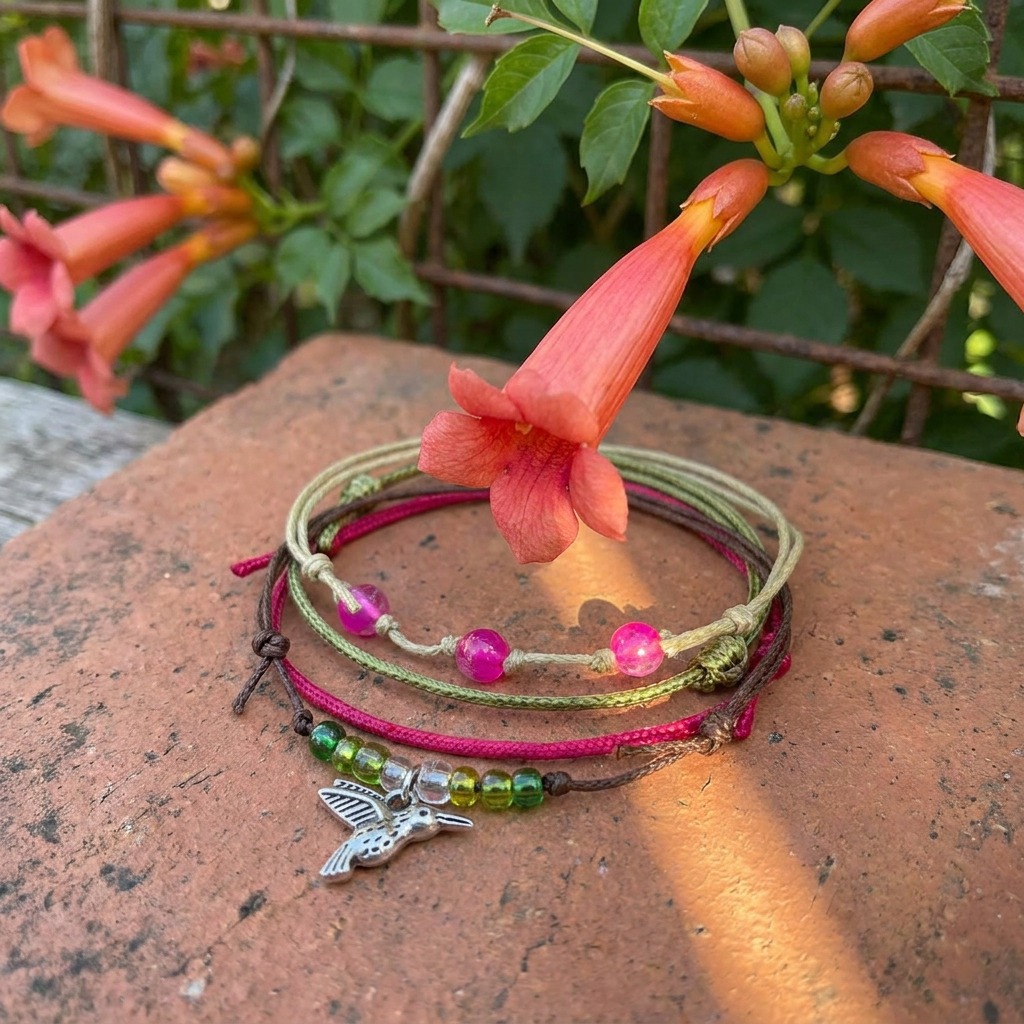 Give your bracelet stack a garden-inspired twist with the Hummingbird Bracelet Style Pack and its playful silver-tone bird ch