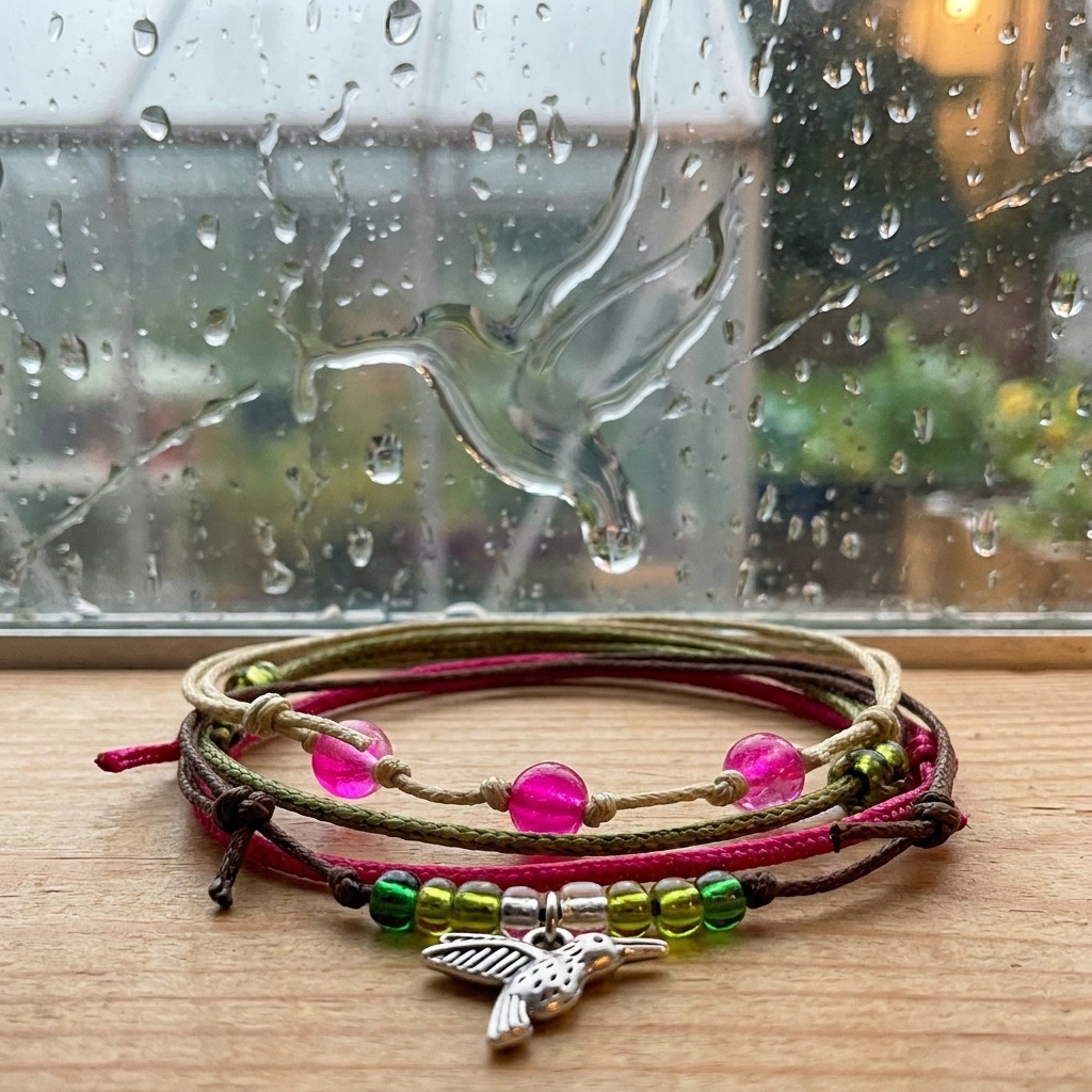 Bring a little movement to your style with the Hummingbird Bracelet Style Pack featuring a silver-tone hummingbird charm