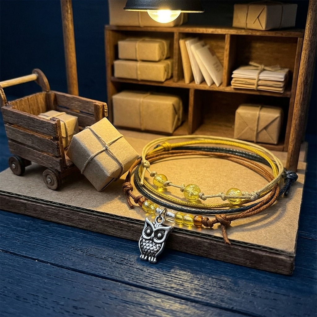 Your Owl Bracelet Style Pack brings a playful wildlife story to your jewelry collection with four adjustable bracelets and a