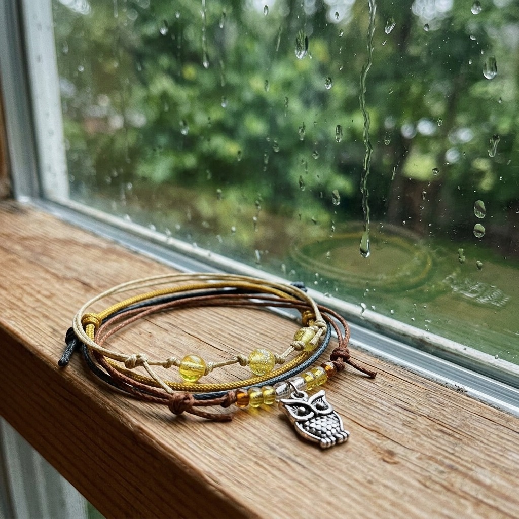 Your Owl Bracelet Set brings cozy woodland charm to everyday outfits with four adjustable bracelets and a silver-tone owl cha