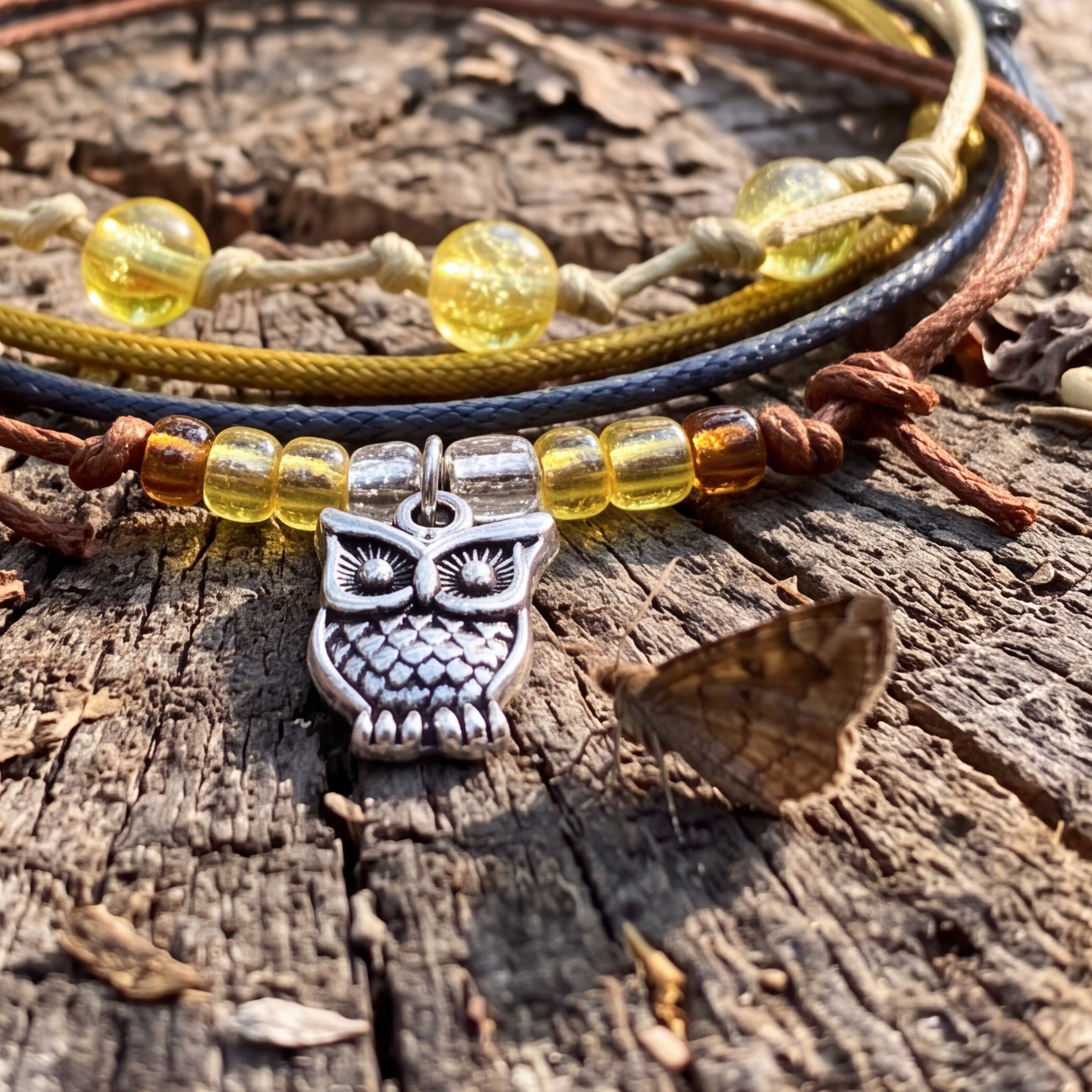 Your Owl Bracelet Style Pack brings woodland personality to your everyday stack with four adjustable bracelets and a silver-t