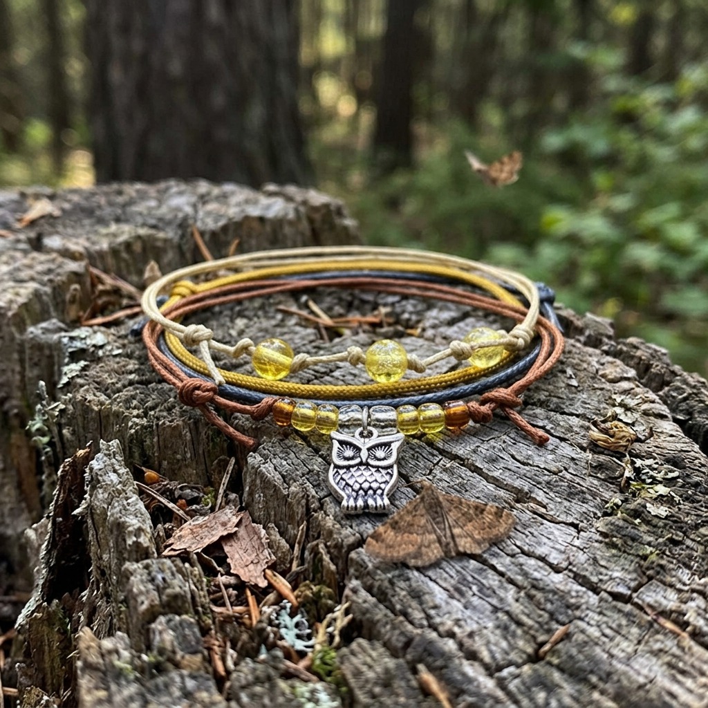 Your Owl Bracelet Style Pack brings woodland personality to your everyday stack with four adjustable bracelets and a silver-t