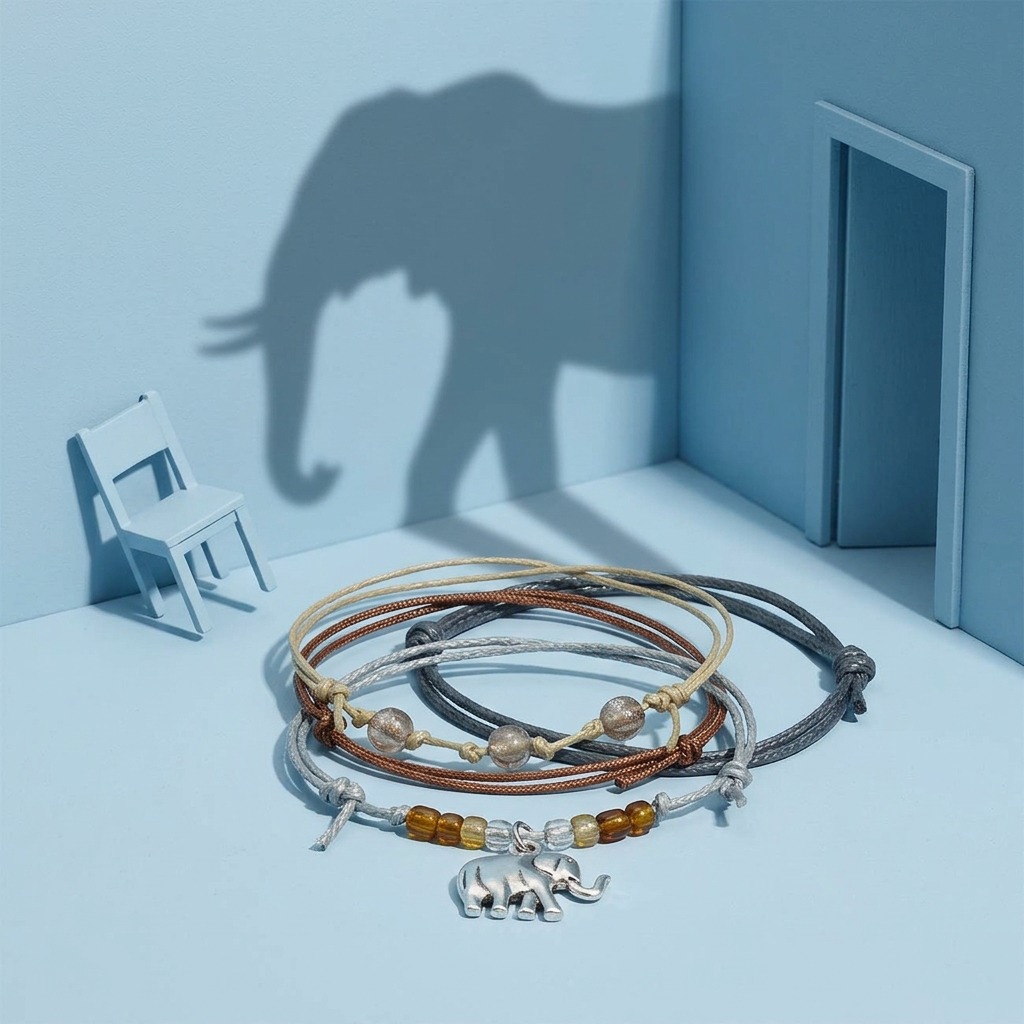 Your elephant obsession gets the attention it deserves with this Elephant Bracelet Style Pack and its silver-tone elephant ch