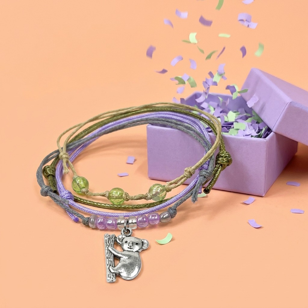 Your Koala Bracelet Style Pack brings a cute animal surprise to birthday celebrations