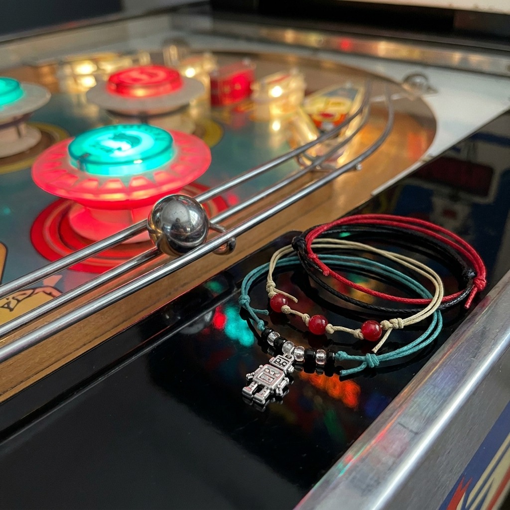 Your Robot Bracelet Style Pack brings retro robot fun to your jewelry collection with four adjustable bracelets and a playful