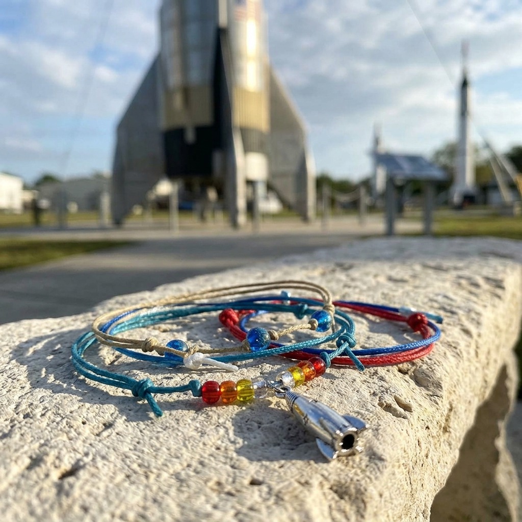 Your Rocket Bracelet Style Pack makes a fun reminder of your favorite space center adventure with four colorful adjustable br
