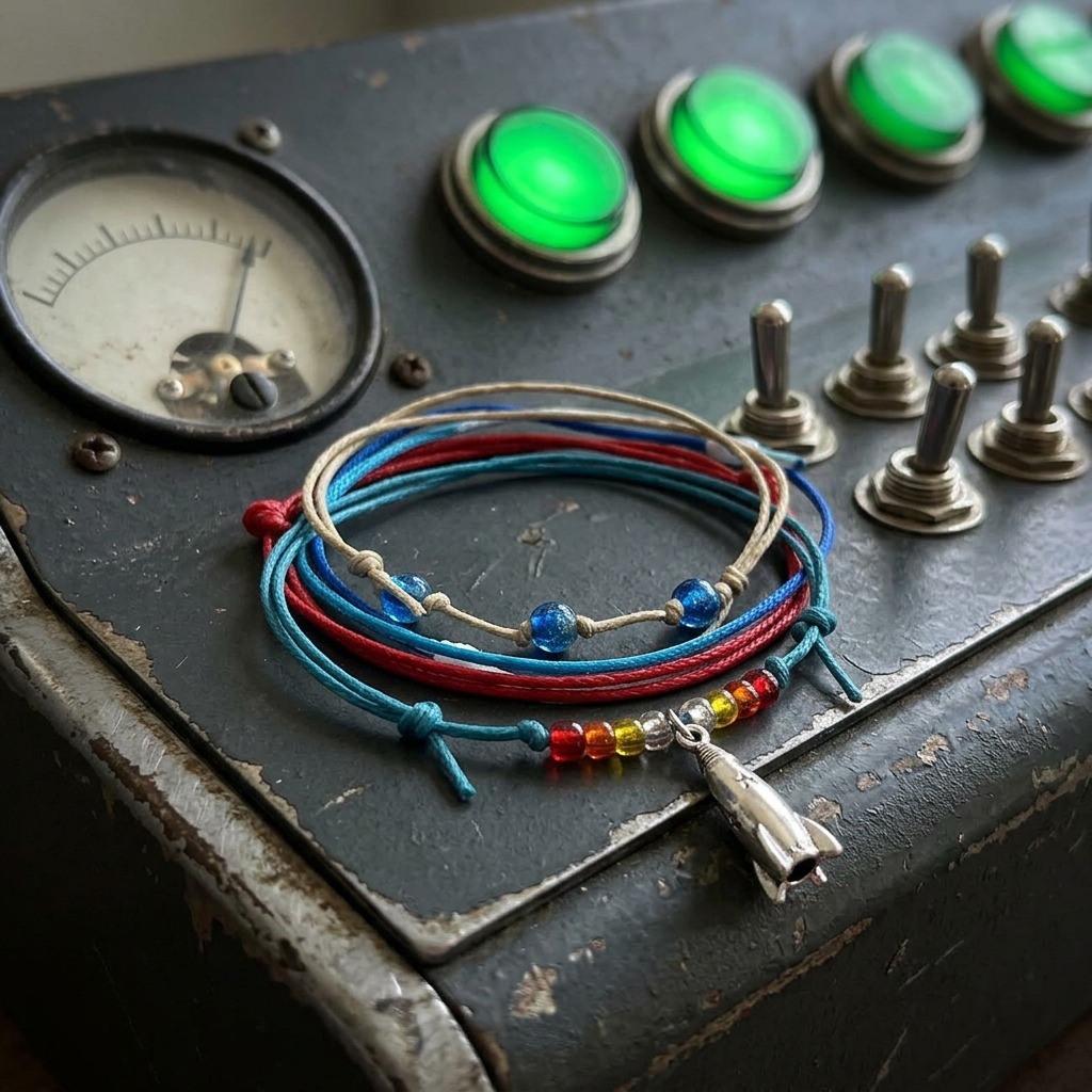 Your Rocket Bracelet Style Pack puts a playful spin on mission-control excitement with a silver-tone rocket charm and four ad