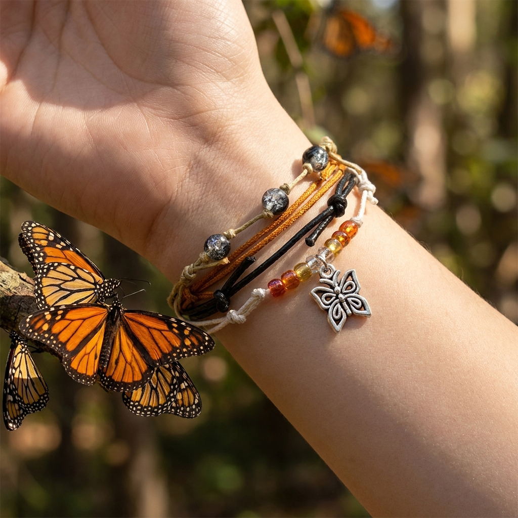 Orange Butterfly Bracelet Style Pack — marketing photo 2