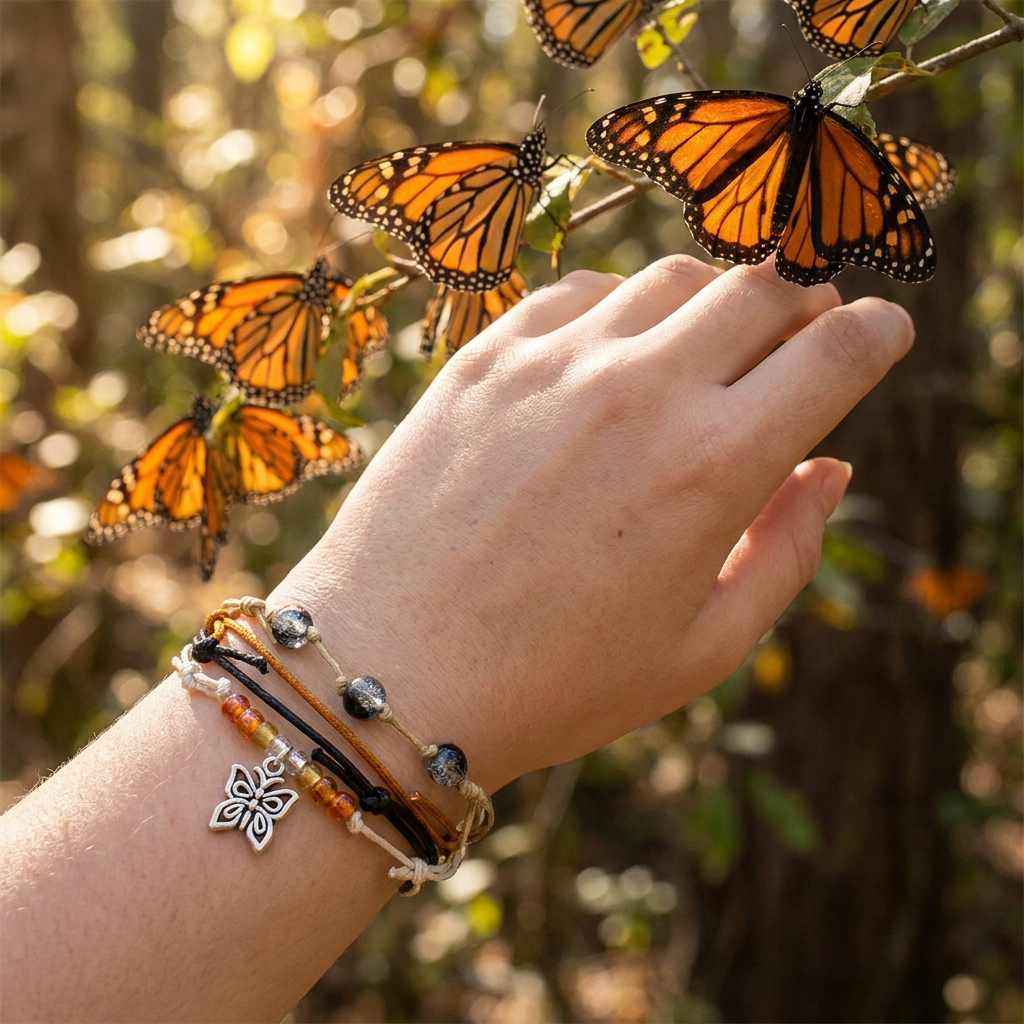 Orange Butterfly Bracelet Style Pack — marketing photo 3